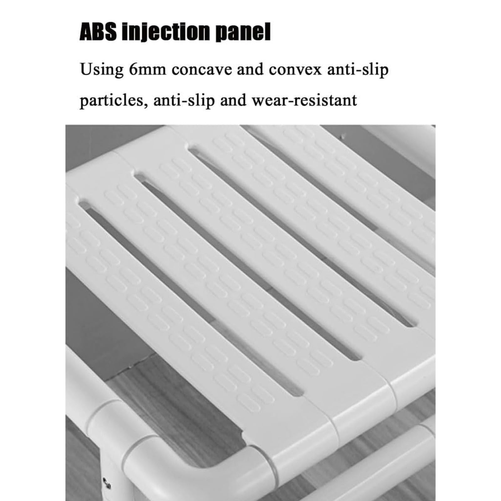 Asiento Ducha Plegable Pared Montada,Silla de Ducha Plegable para Montaje en Pared,Silla Abatible Ducha Montado en la Pared,Taburete Baño Banqueta Ducha Personas Mayores Minusvalidos Adultos