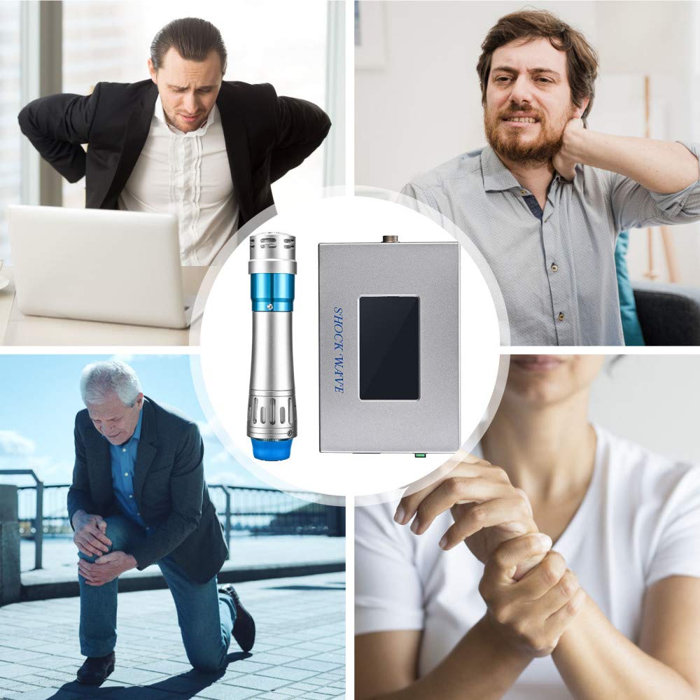 Macchina di terapia di Shockwave con 7 teste massaggiatore profondo portatile del muscolo per il massaggio del dolore/sollievo/modellatura del corpo/trattamento ED