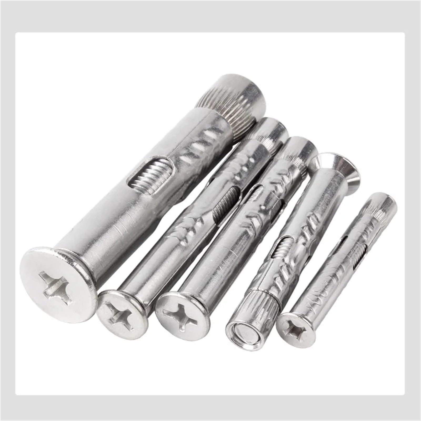 Tornillos De Expansión Anclaje concreto de la manga del tornillo de expansión de la cabeza avellanada Phillips del acero inoxidable de M6 M8 M10 M12(M12x150mm(1pcs))