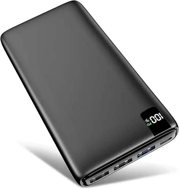 Power Bank 26800mAh Externer Handyakku, Riapow 22,5W USB C Schnelllade Powerbank, 4 Ausgänge Tragbares Ladegerät mit LED-Anzeige, Handy Ladegerät for Smartphone, Tablet