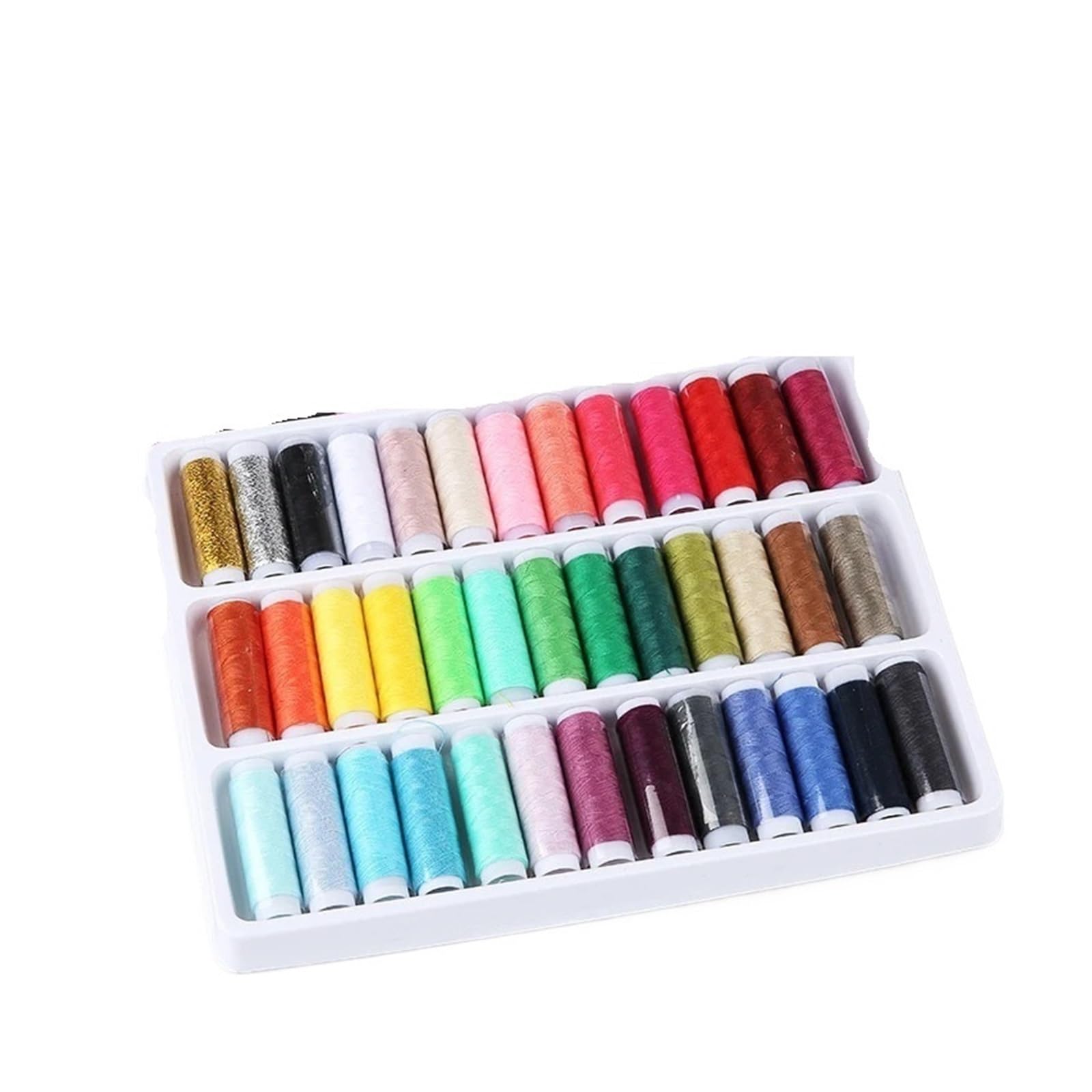 1 Set Di Fili for Cucire In Poliestere for Ricamo, Resistenti E Durevoli for Cucito for Macchine Manuali