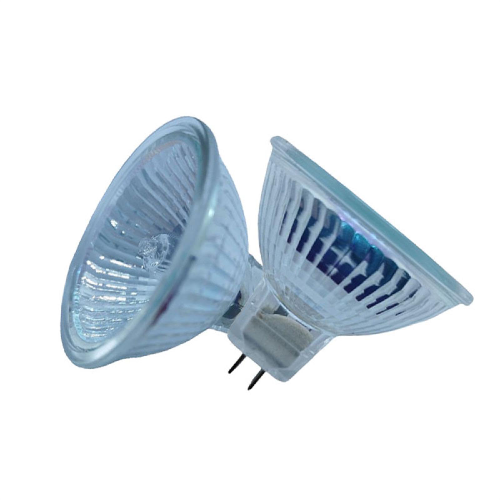 Ampoule Halogène GU5.3 12V 10W 20W 35W 50W Dimmable Avec Couvercle En Verre Transparent MR16 Ampoule Spot Halogène Blanc Chaud 6Pc 50W