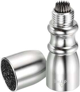 PATIKIL 3-in-1 Snooker Pool Cue Tip Tool, Billiard Cue Stick Tip Tool Repair Cue Tip Accessories Scuffer/Shaper/Aerator, Silver Tone