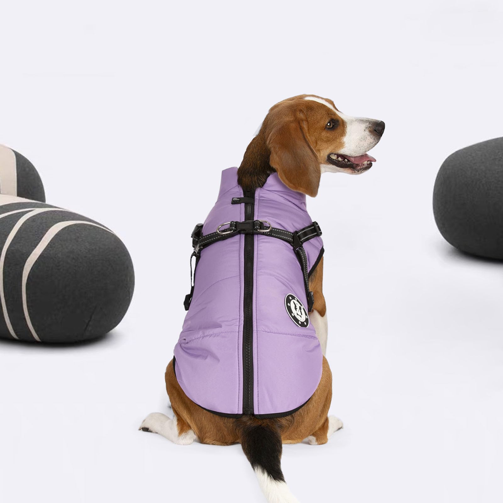 LUOWAN Cappottino Cane Taglia Piccola e Media Taglia - Cappotto Cane - Giacca Invernale Impermeabile con Imbracatura - Gilet Caldo