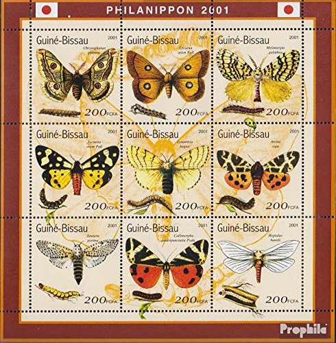 Briefmarken-Kleinbogen Guinea-Bissau 2001 Orchideen – Postfrisch MNH, Katalog-Nr. 1479-1487, Sammlerstück Aus Der Prophila Collection