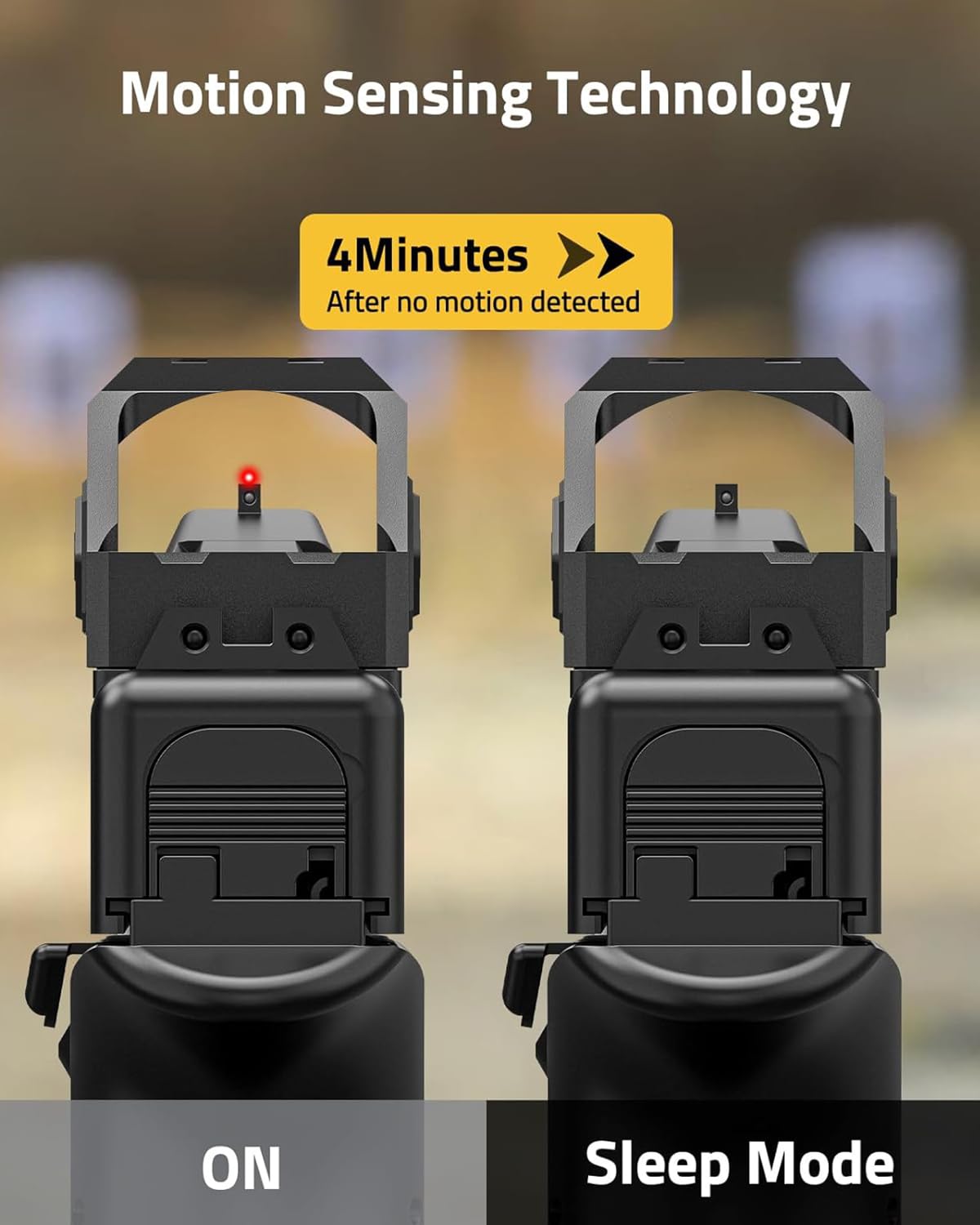 Paike Motion Awake Red Dot Sight 2 MOA Red Dot Zielfernrohr für RMR und 21mm Picatinny-Basis