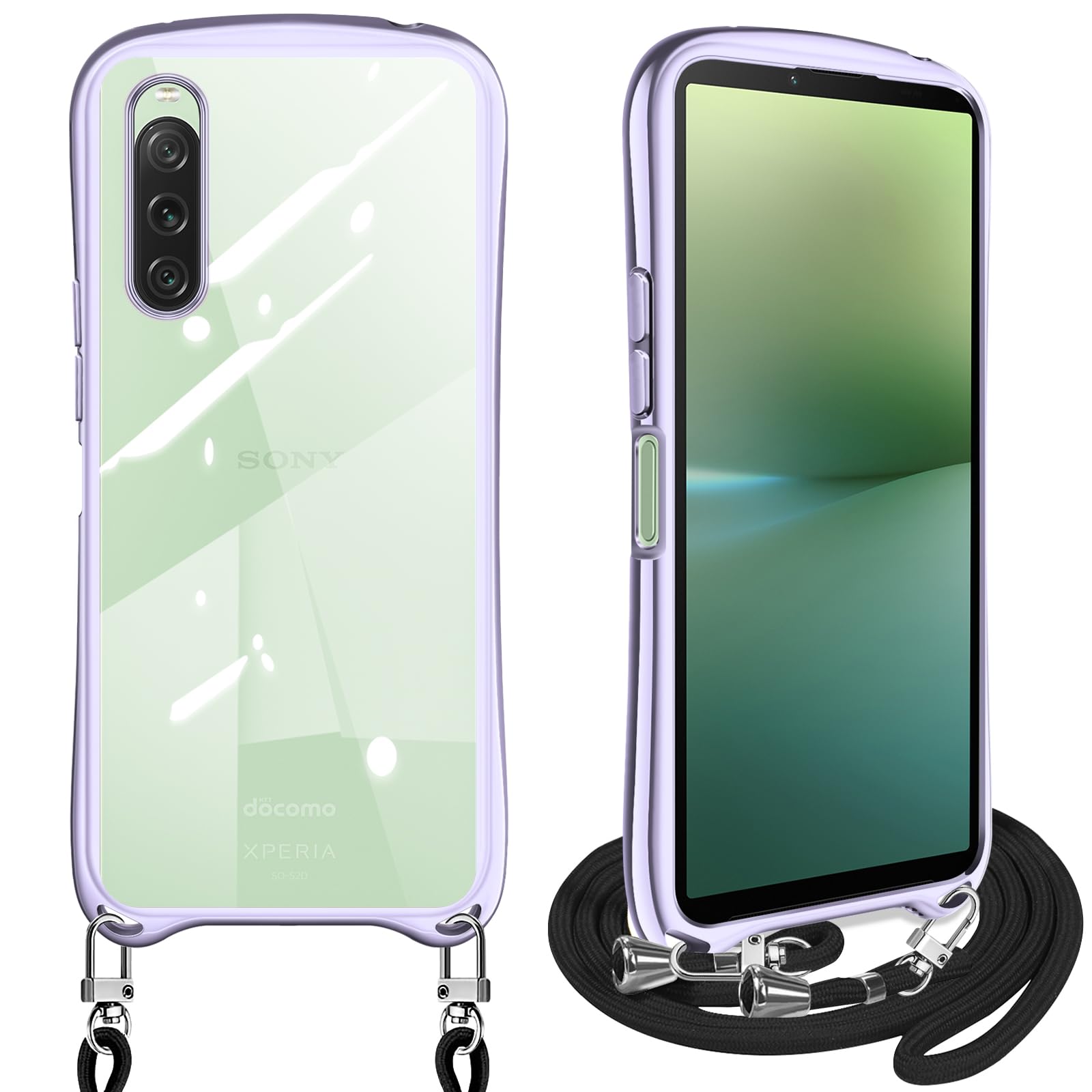 Amazon.co.jp: Xperia 10 V ケース ショルダー クリア SO-52D