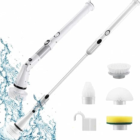 Amazon 電動お掃除ブラシ お風呂掃除 バスポリッシャー 窓ブラシ 充電式 ターボスクラブ 電動ブラシ 四つのブラシ付 掃除グッズ ブラシ 無線操作 トイレ掃除 浴槽 台所 お手洗い 窓 玄関 天井などの掃除に適用 母の日のプレゼント 浴室掃除用ブラシ オンライン通販