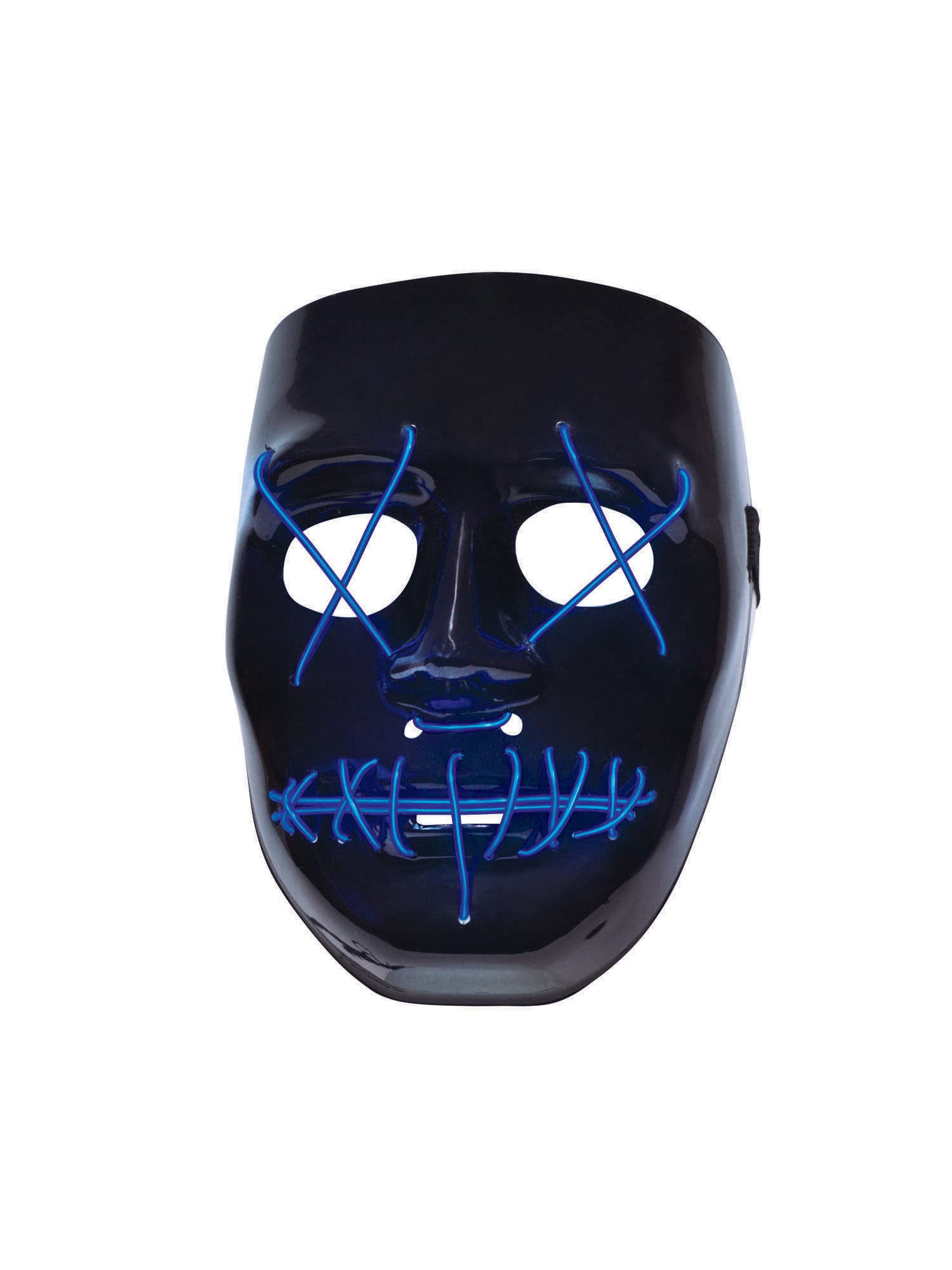 Bristol Novelty Anarchy Light Up Mask, Adult Fancy Dress Accessory Halloween