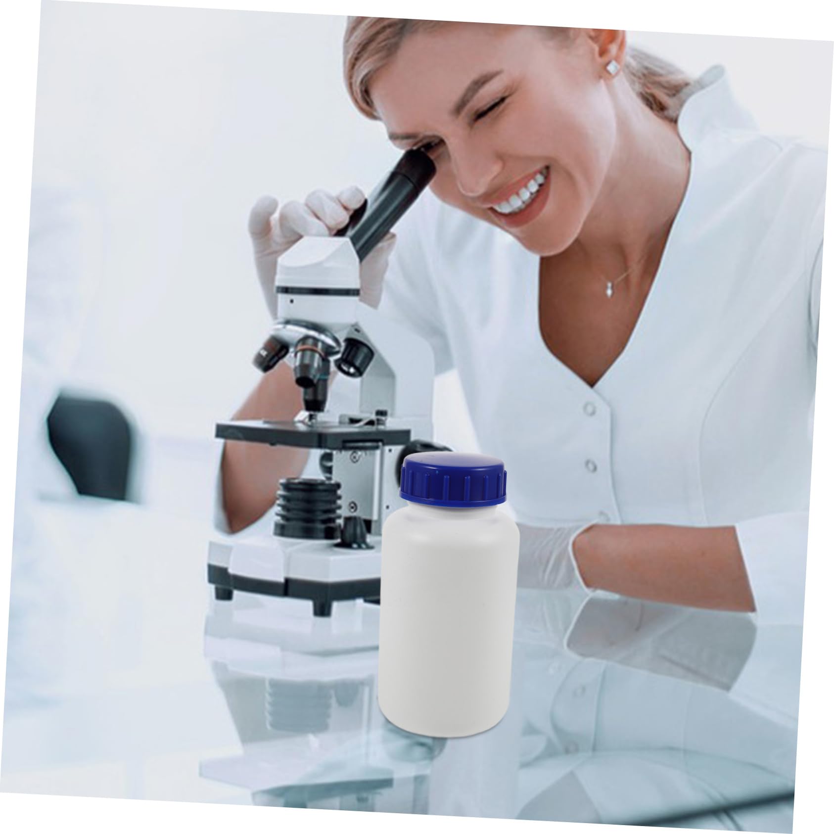 ULTECHNOVO 15piezas Botellas De Muestra De Tapa De Botellas De Resistente y Sellado Para Almacenamiento Seguro De Reactivos Químicos y Líquidos Para Laboratorios y Uso Diario