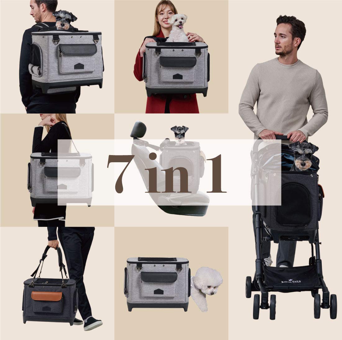 Royal Tails AIiceペットカート チャコール