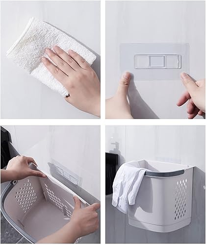 Miniatura 6 de Cesta organizadora de ropa sucia, estante de almacenamiento con marco y cestas, unidad de cajones de almacenamiento, cesta de toalla de lavandería,