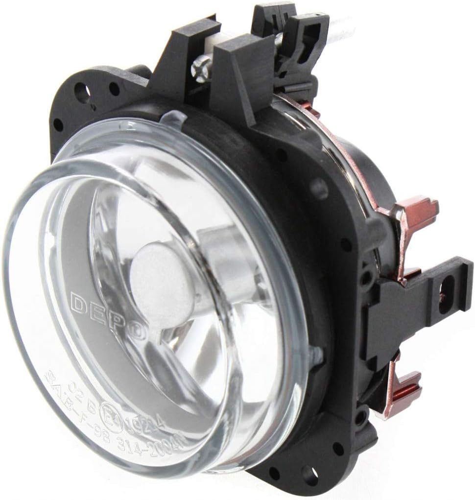 Carlights360: For 2002 2003 2004 2005 Mitsubishi ECLIPSE Fog Light Assembly Driver OR Passenger Side | Single Piece | w/Bulbs | DOT Certified Replacement for MI2592112