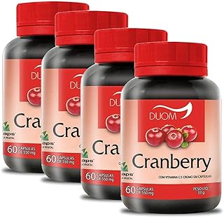 Kit 4 Und Cranberry 60cps 550mg Duom