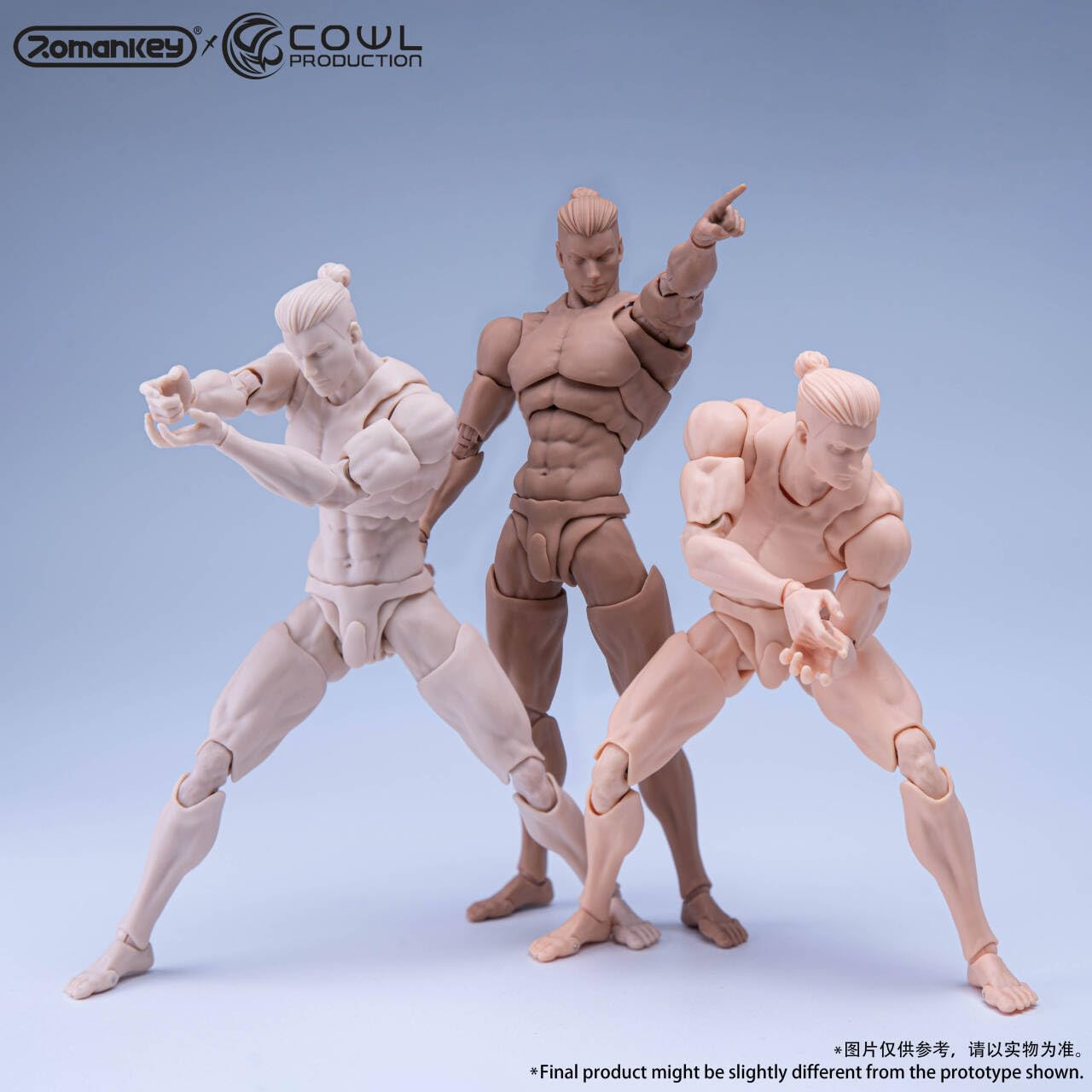 マサアキRomankey x COWL 男性素体　BLACK SKIN Romankey X COWL 1/12 Super Flexible Body &Head 6