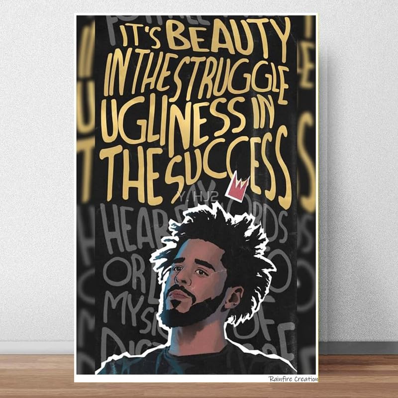 RAINFIRE CREATION J Cole Poster - 300 GSM 12x18 Unframed Poster - UPD 1265