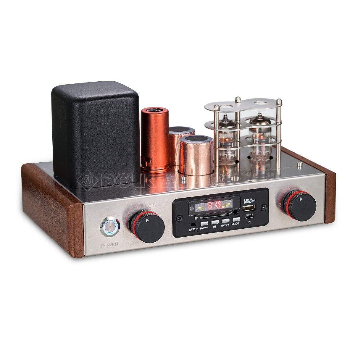 Nobsound Preamplificatore Tubo HiFi Classe A Bluetooth Ricevitore Audio Stereo Lettore USB