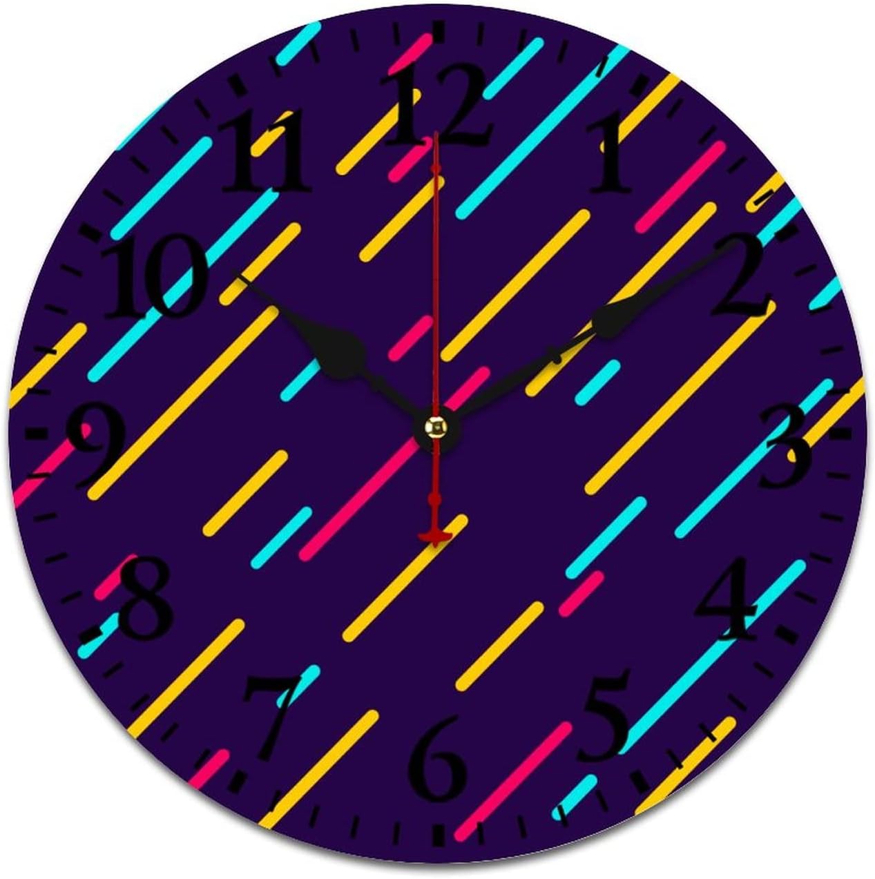 Amazon.com: Colorful Creative Style Wall Clock Art for Room Science Lab ...