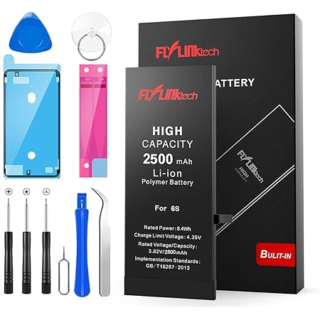Akku Fur Iphone 6s Mit Hoher Kapazitat 2500mah Ersatzakku Iphone 6s Li Ion Interner Akku Reparaturset Mit Anleitung Ersatz Klebestreifen Set Funktioniert Mit Alle Original Apn Amazon De Elektronik Foto