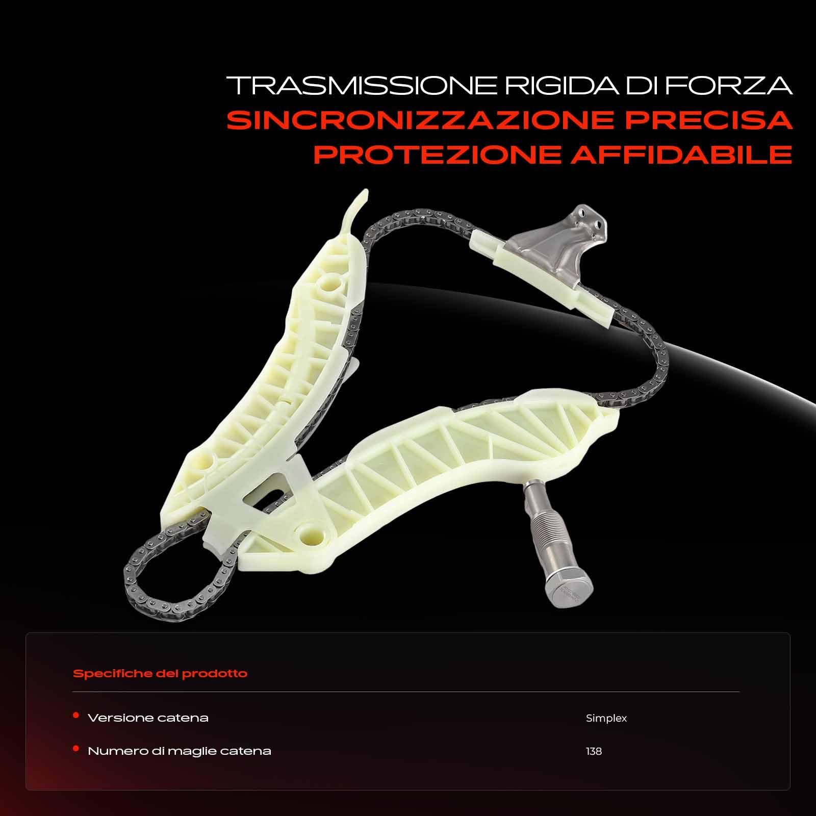 Frankberg Kit catena di distribuzione 11311439853 | Compatibile con: C4 II NC, DS5, M.i.n.i Cabrio R57, M.i.n.i Clubvan R55, 2008 I CU, Tenda tepee per partner, 207 SW WK