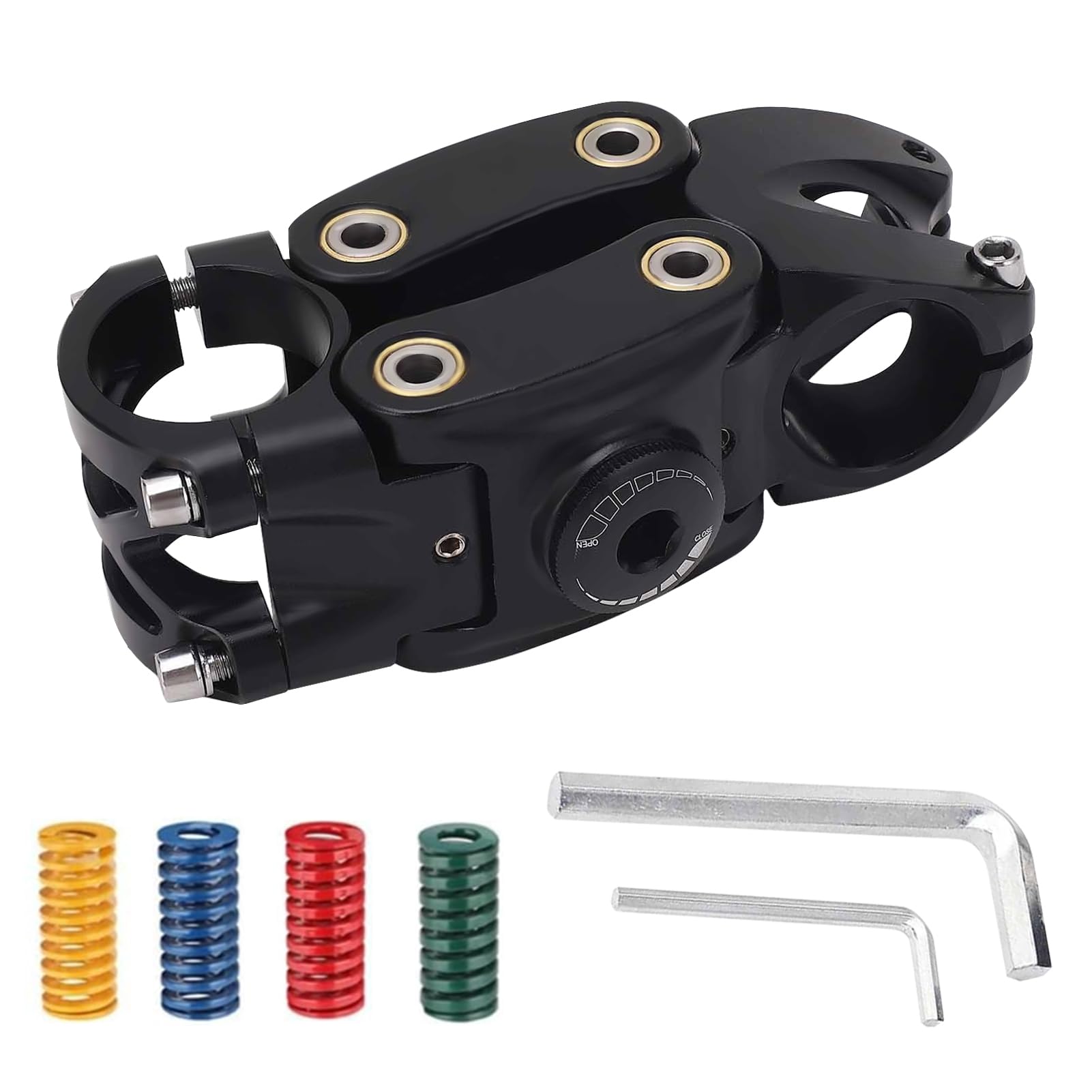 ZEMBSOYA Fahrrad Vorbau Stoßdämpfer - Federnder Lenkervorbau Für MTB