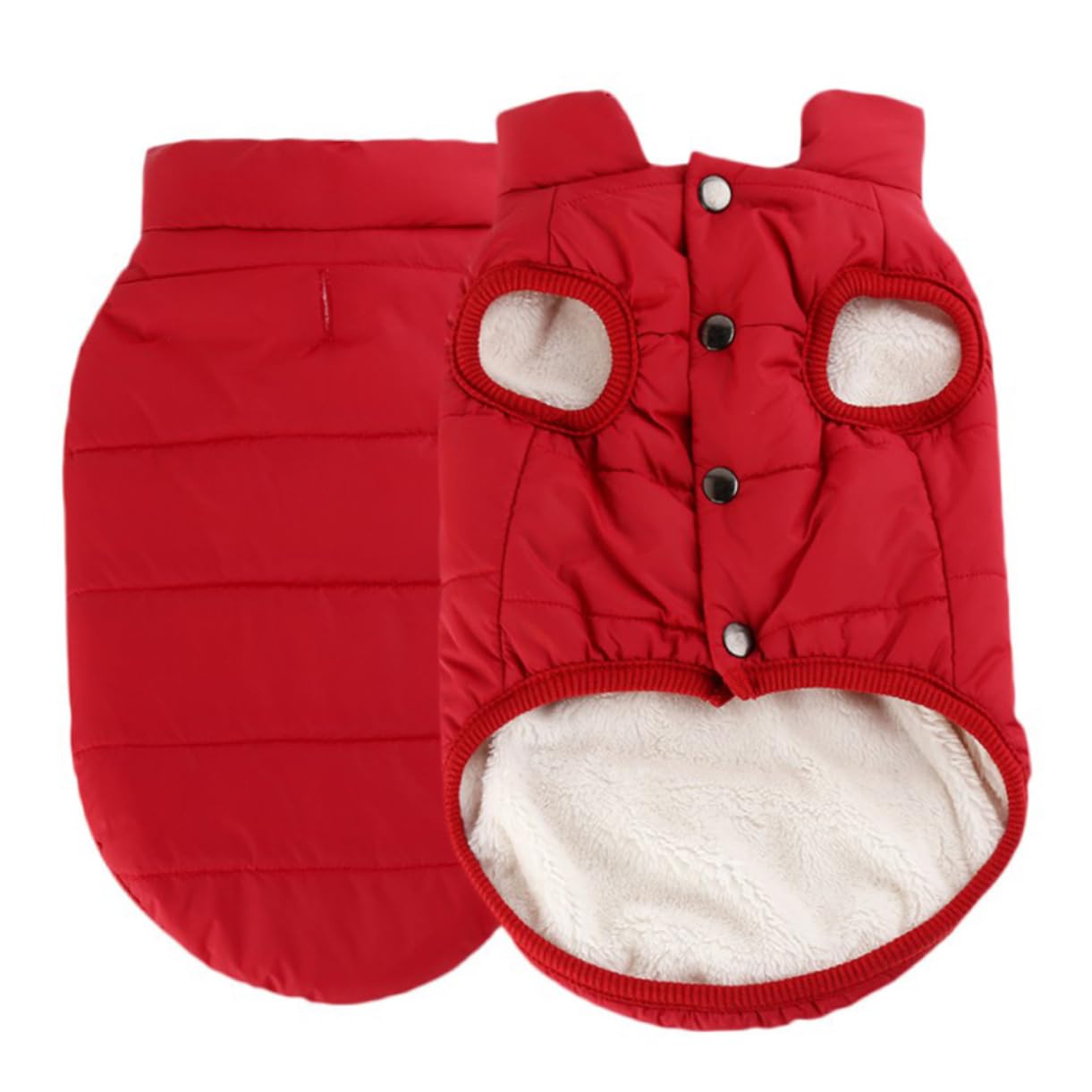 Toddmomy 3 Piezas Ropa para Perros pequeños para el Invierno Ropa de Abrigo Ropa de Cachorro Abrigo de Perro Abrigo Ropa de Perro Ropa para Perros Invierno algodón Acolchado Rojo
