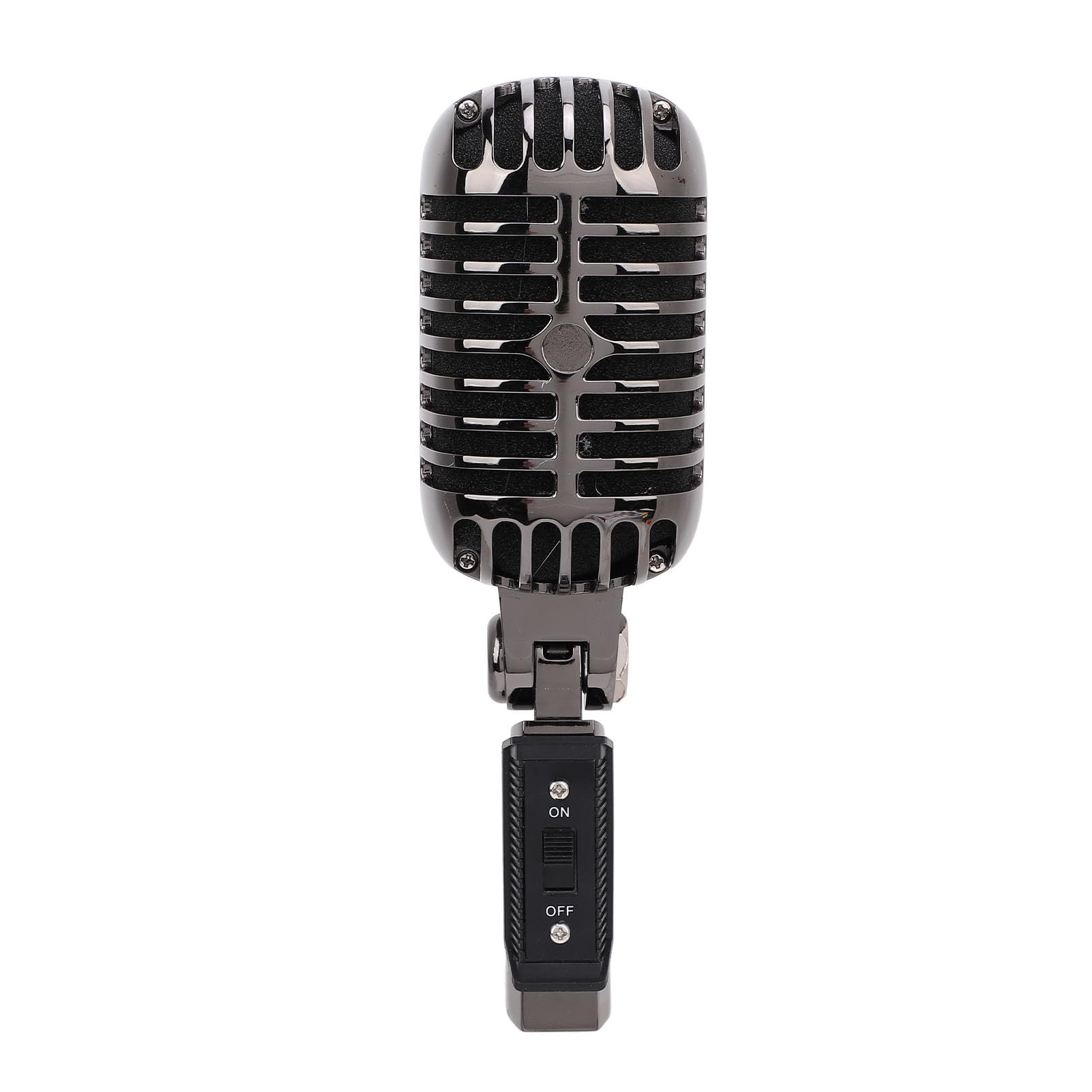 Old Vintage Dynamic Vocal Micrófono, Zinclegation Vintage Vocal Vocal Micrófono Cardioide Alta Sensibilidad Ajustable para Instrumental