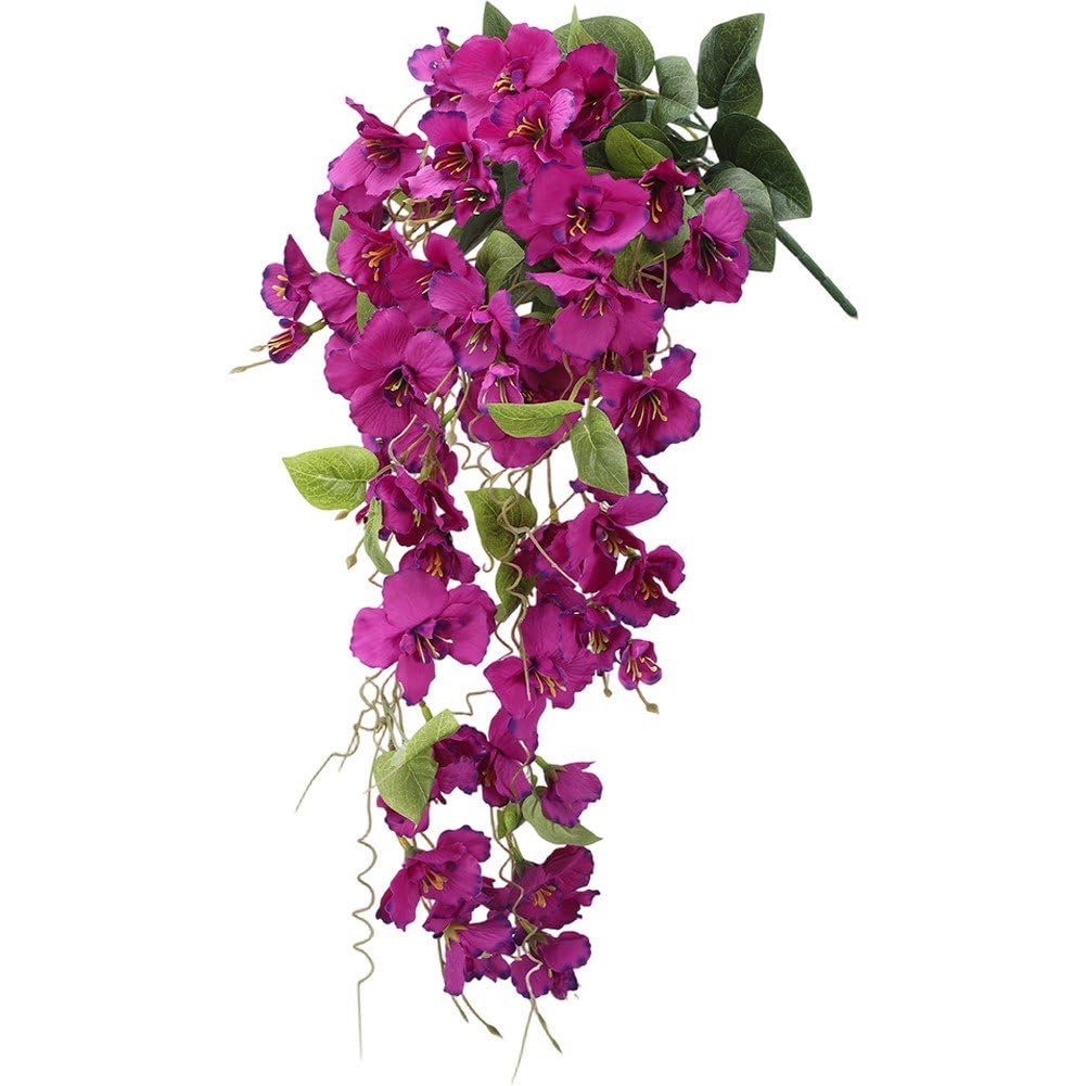 Hrippy Artificial Silk, Hanging Floral Ornament for Indoor Outdoor Patio Home Scene Decor
