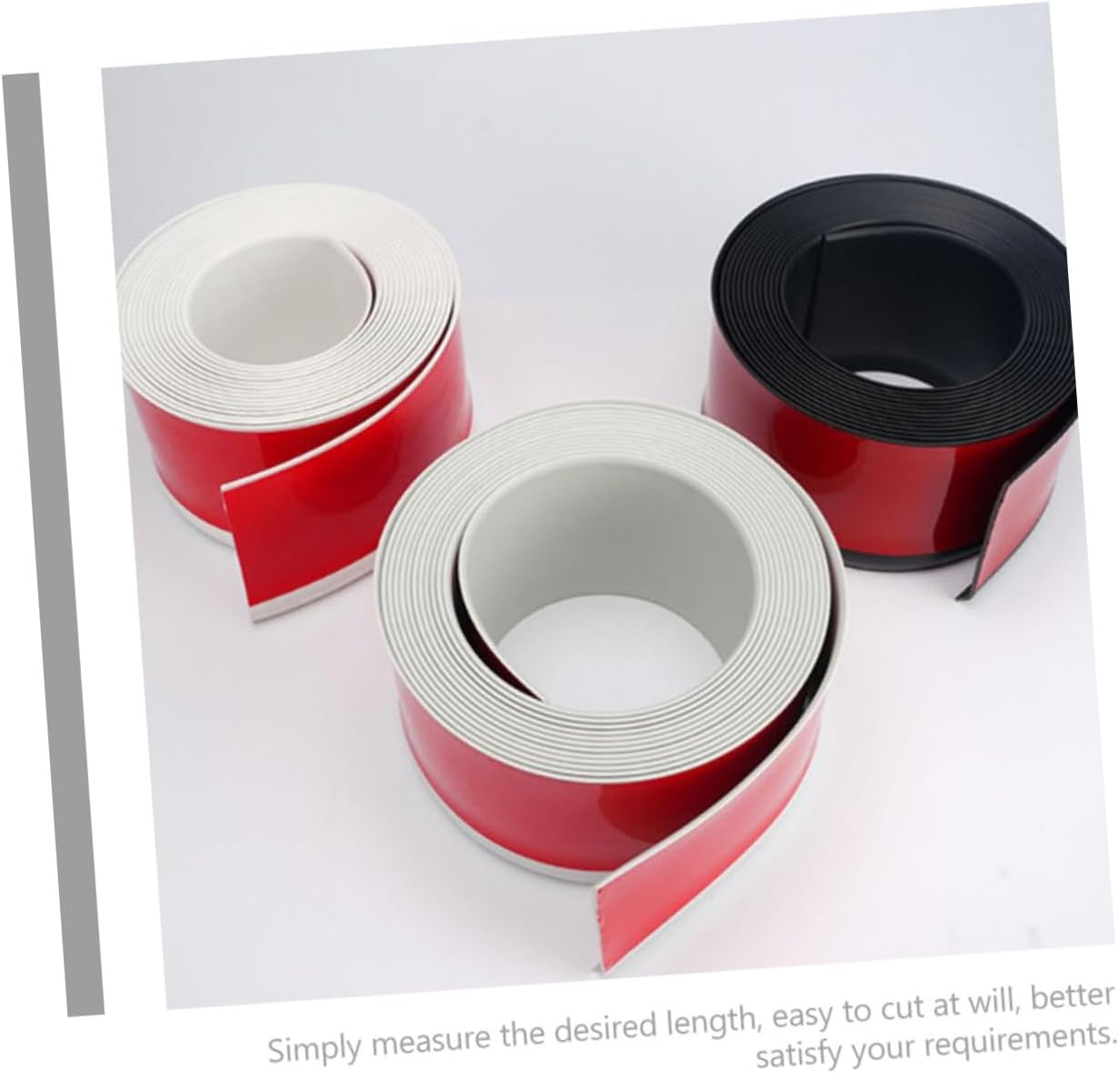 jojofuny Peel and Stick Trim Caulk Strip for Wall and Corner Self-Adhesive Wall Edge Molding Trim