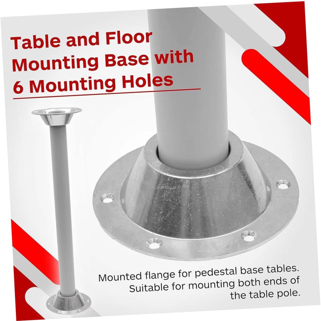 Enhance Dining Experience Aluminum Rv Table Base Mount Rv Table Supplies Easy to Install