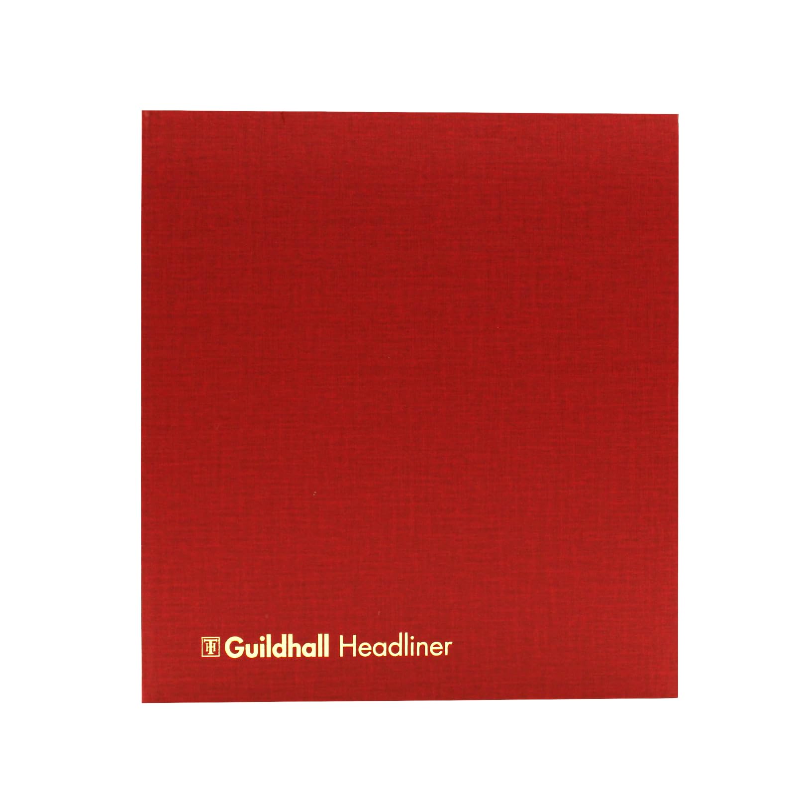 Exacompta - Ref 48/21Z - Guildhall - Headliner Account Book,298x273mm, 21 Cash Column, 80 Pages of 95gsm Ledger Quality Paper, Traditionally Sewn, Case Bound Hardback Burgundy Vinyl Cover
