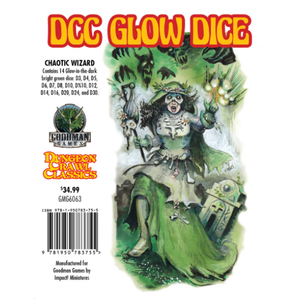 DCC Glow Dice - Chaotic Wizard