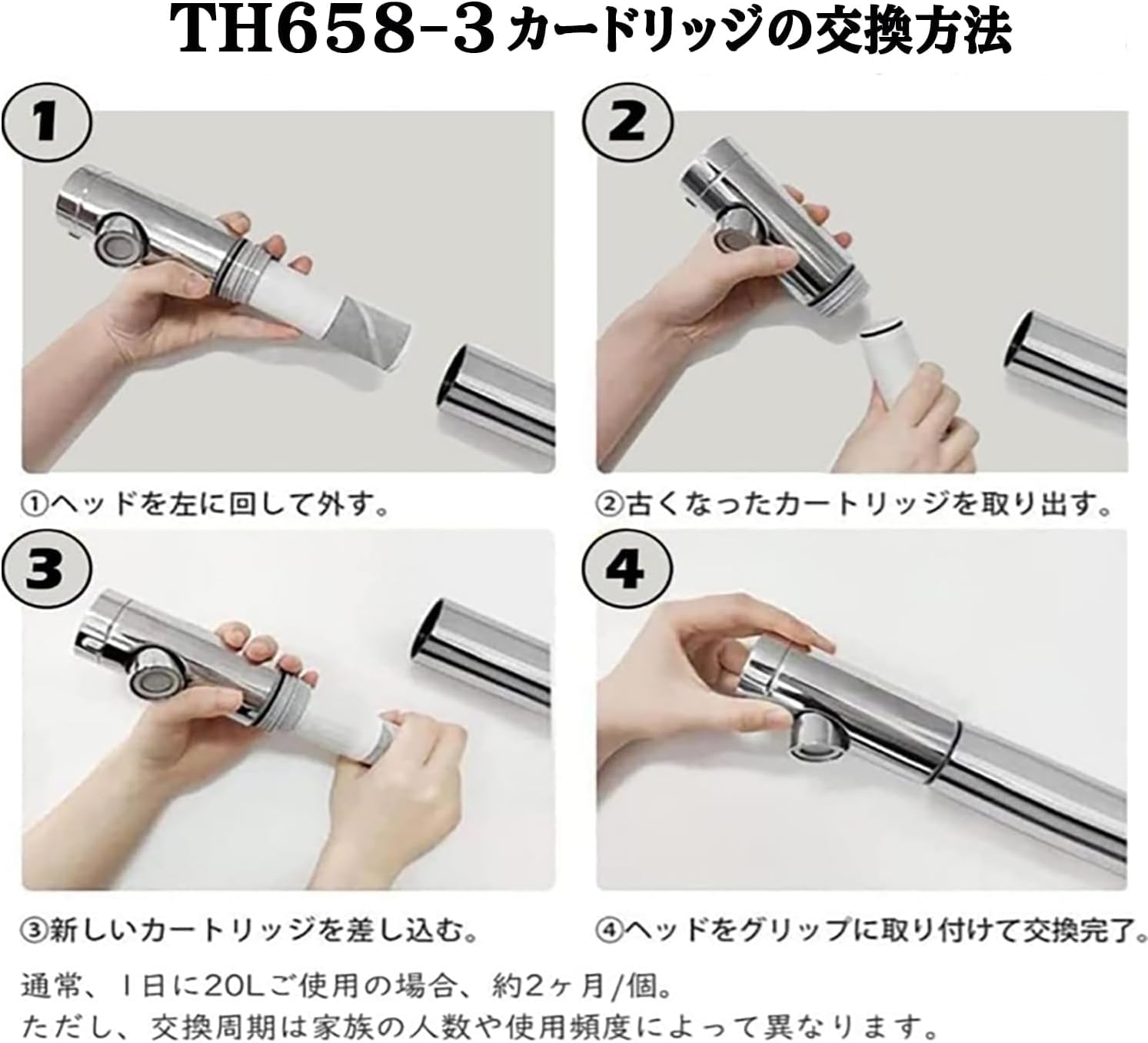 TOTO TH658-3（3個入） 2個セット Amazon | TOTO対応のカートリッジ 浄水カートリッジ TH658-3 浄水器