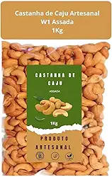 Castanha De Caju 1 Kg Inteira Premium Assada Sem Sal W1