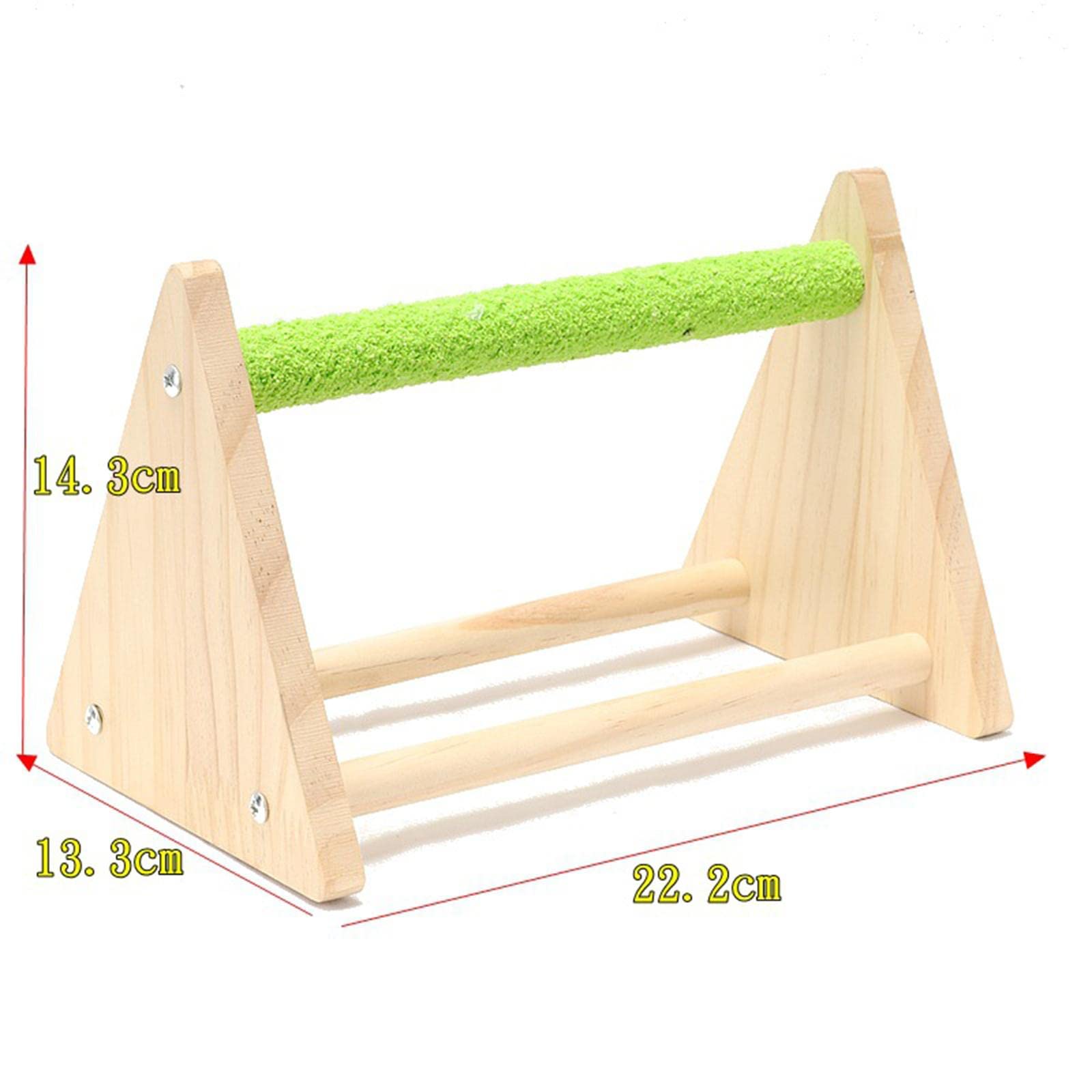 Bird Feeder Stands with Feeder Cup Wood Grinding Perch for Macaw Cockatiel