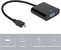 Vista 9 de Convertidor de video micro HDMI a VGA, adaptador de convertidor de video micro HDMI a VGA 1080P, para Raspberry Pi 4B, con función de fuente