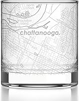 Vista 143 de Well Told Vaso de whisky grabado con mapa de Phoenix, Arizona Rocks, vaso de whisky antiguo (325ml, transparente), vaso de whisky grabado, regalos