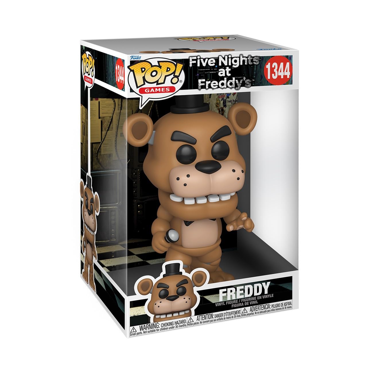 Funko Pop! Jumbo: Five Nights at Freddy's - Freddy | Collectable Vinyl Figure, Gift Idea, Official Merchandise, Toys for Kids & Adults, Video Game Fans, Figure for Collectors