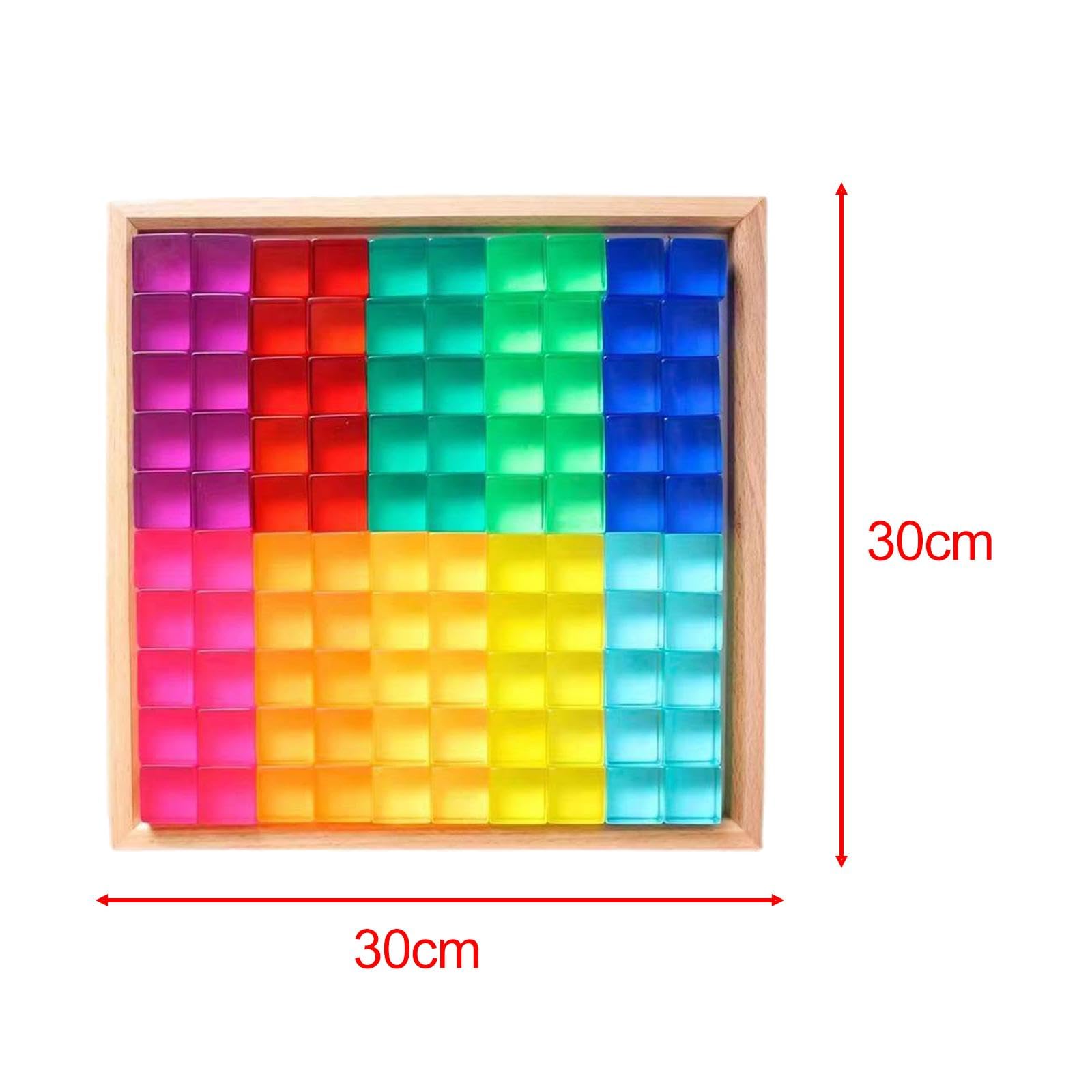 Set di Blocchi da Costruzione Colorati per Bambini, Cubi Impilabili in Resina, Giocattolo Educativo, Idea Regalo