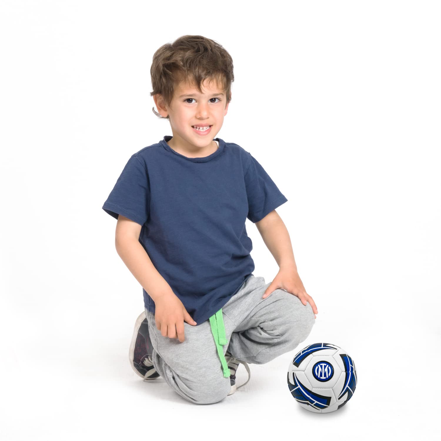 Mondo Sport - MINI Balón de fútbol Cosido MINI INTER - Producto Oficial - Talla 2 - 220 g - 13890