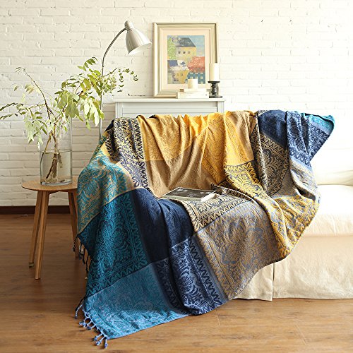 Couverture de canapé bleu ele ELEOPTION pour vos soirées cocooning