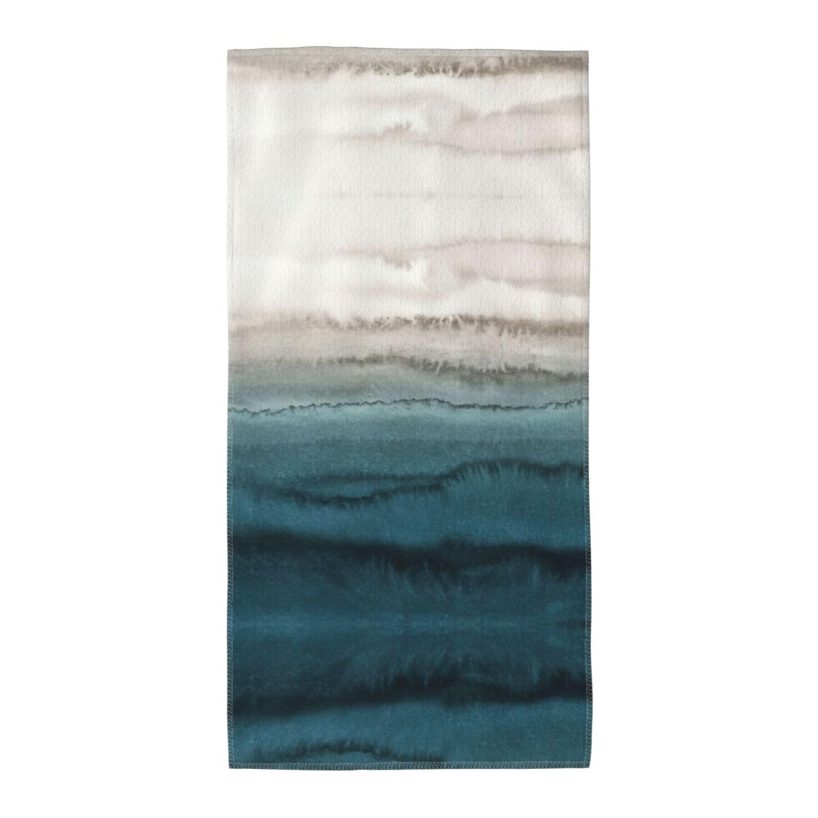 SDEGTHO Within The Tides Fashion Printed Bath Towel High Water Absorption For Hiking Trip
