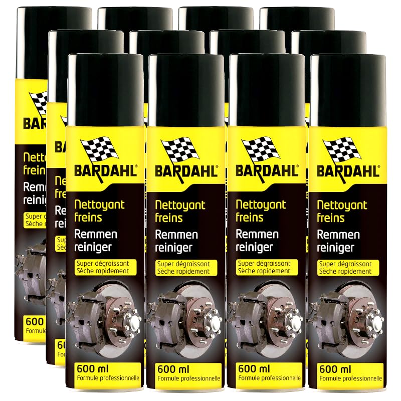 BARDAHL Ultra Powerful Brake Cleaner & Degreaser - 600mL Spray Can (Pack Of 3)