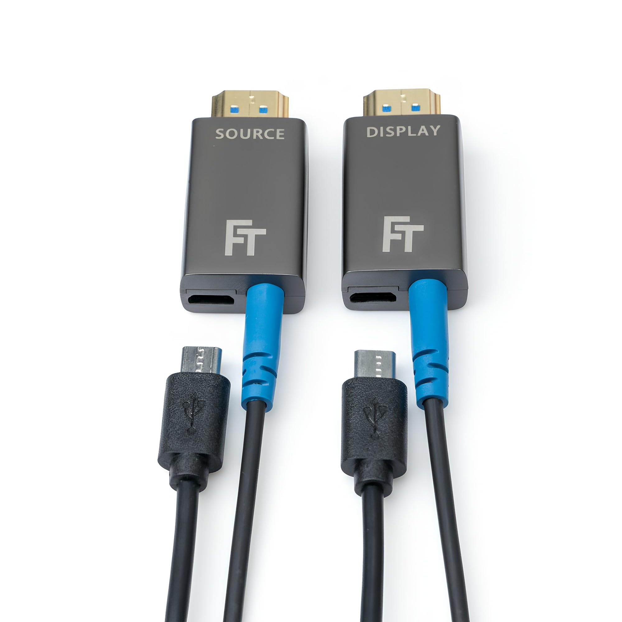 FeinTech ProFibre - Cavo HDMI in fibra ottica 8K 60Hz / 4K 120Hz Armored MPO Pure Fibre Cavo staccabile 48 Gbps eARC CEC (3000, centimetri)