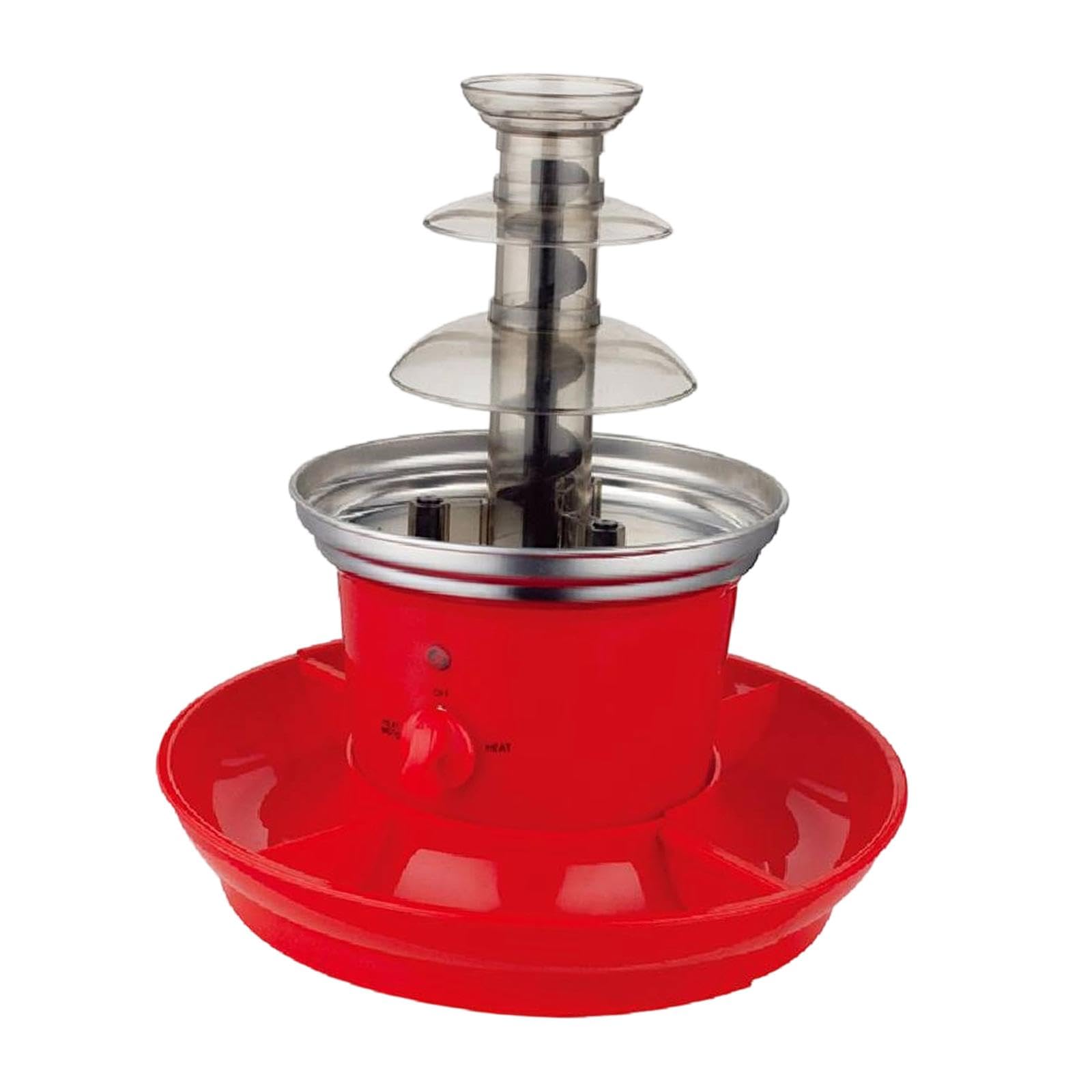 Meadawgs®Electric Chocolate Fondue Fountain Machine for Candy Strawberries Vegetables Red|Home & Garden|Kitchen, Dining & Bar|Small Kitchen Appliances|Fondue Sets-image-10