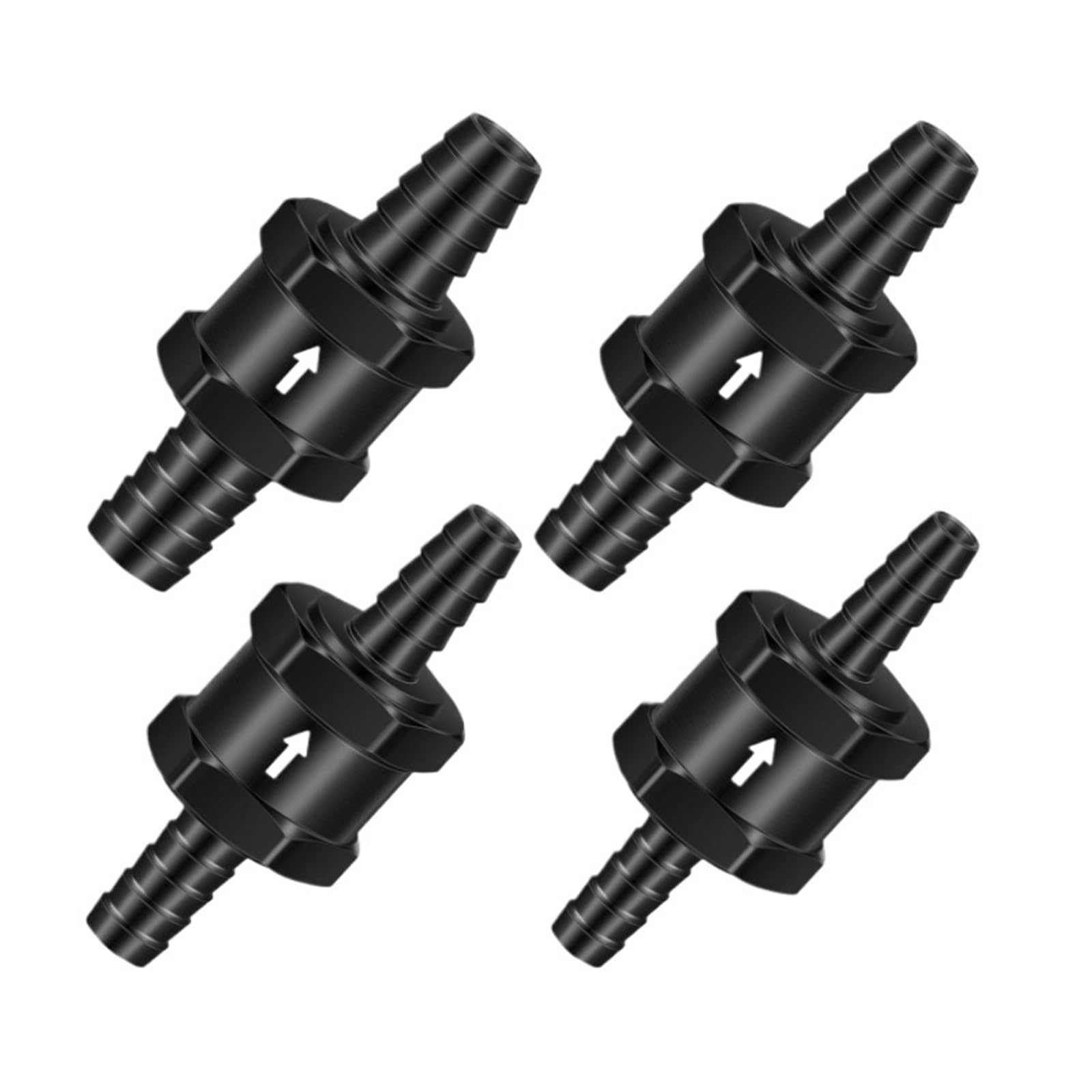 Dkgnyxnplj 6Mm 4Pcs Check Valve 1-Way Inline Non Return Valve 4Mm 8Mm 10Mm 12Mm 14Mm(6Mm)