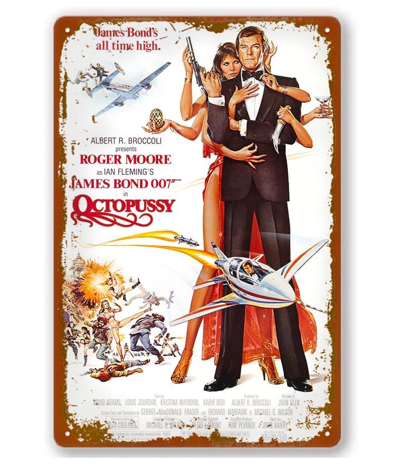 洋書 Official James Bond 007 Movie Poster Amazon.com: Vintage Metal Tin Sign Vintage James Bond 007