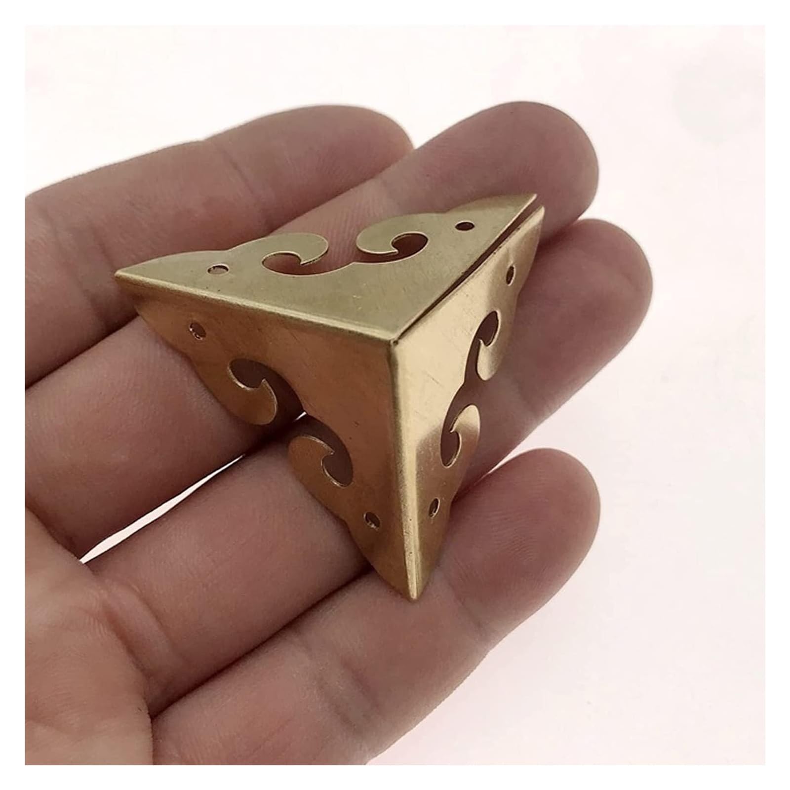 8-Pak Antyczne Okucia Narożne, Retro Stół(Brass)