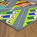 KC CUBS Road Play Map City Car Vehicle Traffic Educational Learning & Fun Game Area Non Slip Boy & Girl Kids Rug Carpet for Children Bedroom, Toddler Classroom & Baby Playroom Mat, Playtime Activity