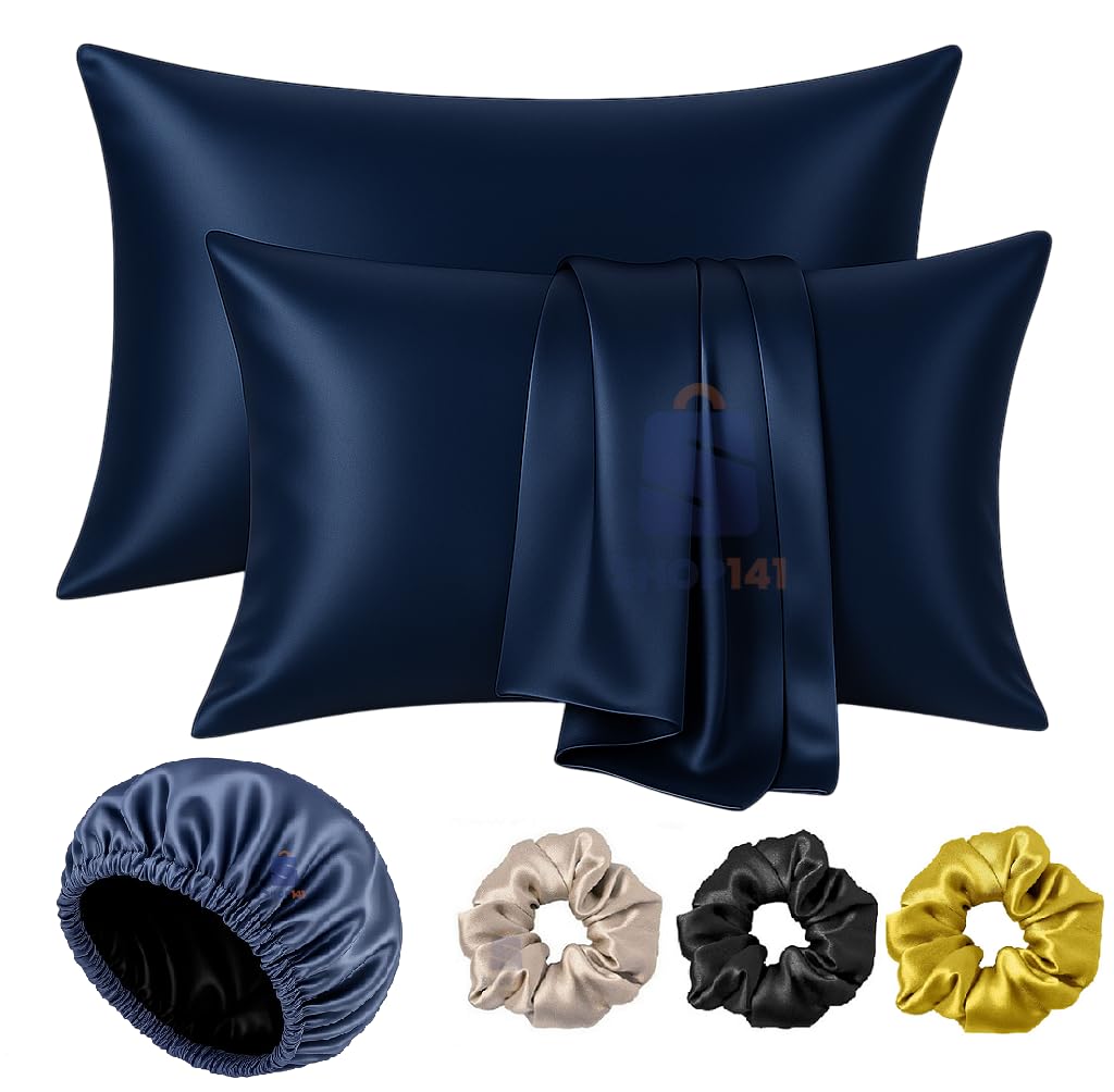 Satin Silk Pillow Cover Set - Hair & Skin Protection -8